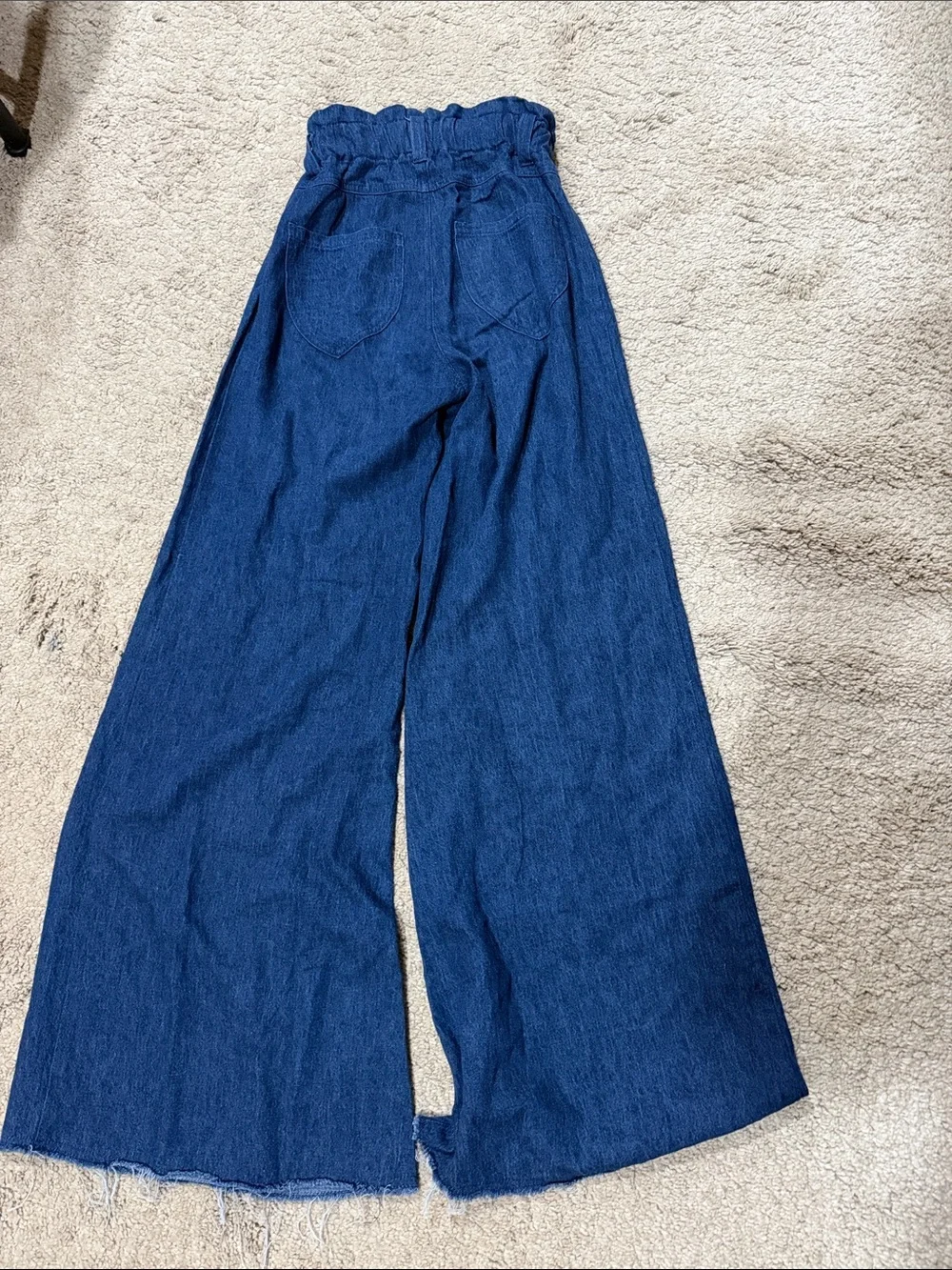 Emerson Fry Wide-Leg High-Waist Indigo Jeans XS EUC